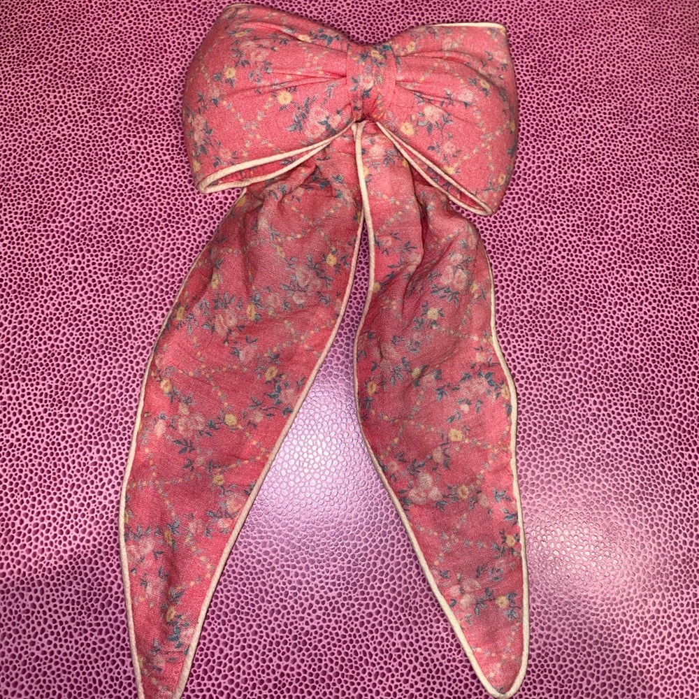 Loveshackfancy Floral Hair Bow Clip